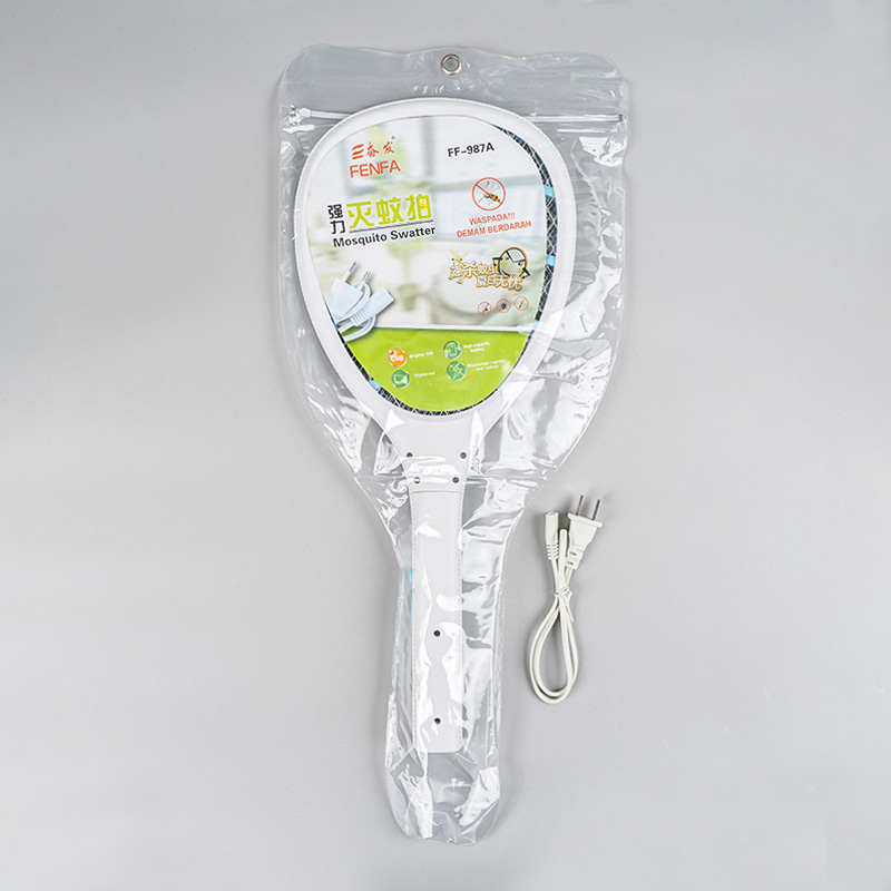 Scacciamosche elettrico con batteria al piombo-acido a otto fili bicolore FF-987A da 400 mAh con luce Scacciamosche elettrico con batteria al piombo-acido a otto fili bicolore FF-987A da 400 mAh con luce